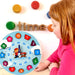 Aditi Wooden Educational Learning Clock Toy with Movable Hands by Your Brand