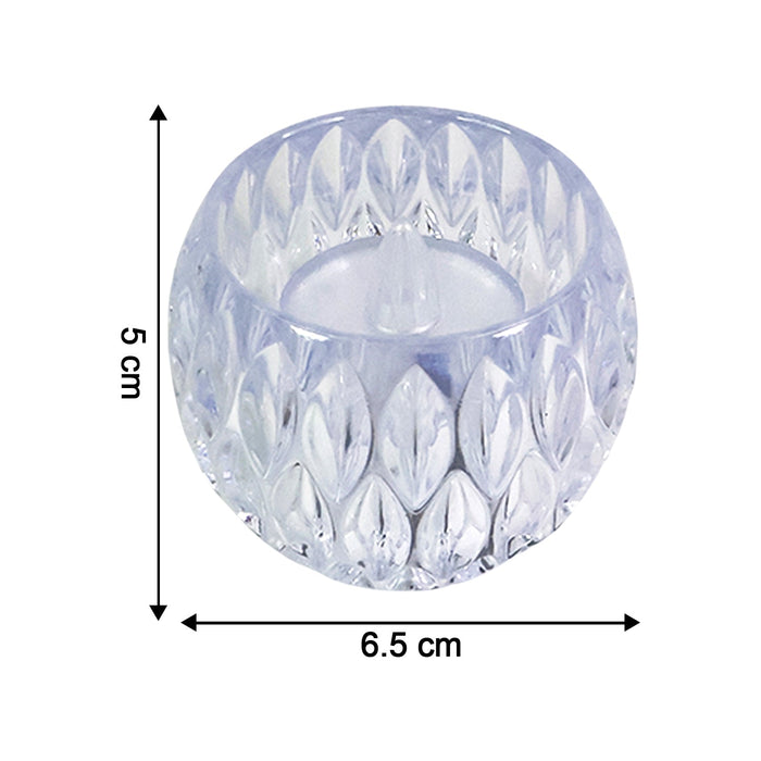 Crystal Design LED Tealight Candles (6 Pc / Set)