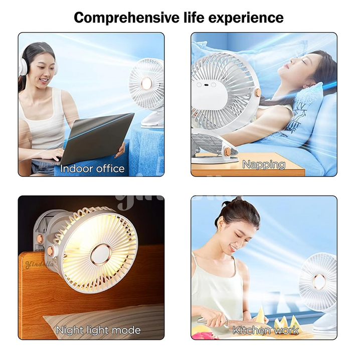 Portable Mini Fan with Clip Stand (1 Pc) by Your Brand