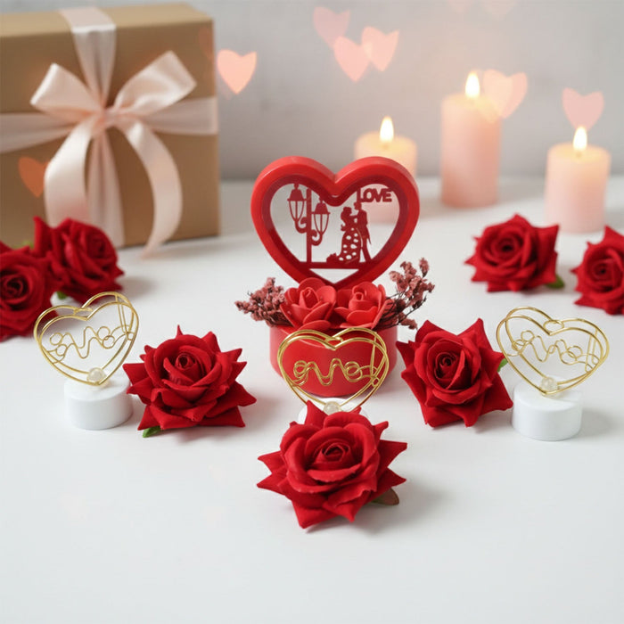 Romantic Heart Love Decorative Gift Set (1 Set) by Your Brand