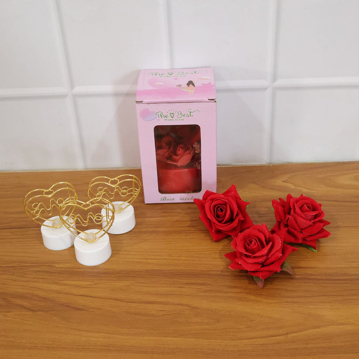 Romantic Heart Love Decorative Gift Set (1 Set) by Your Brand