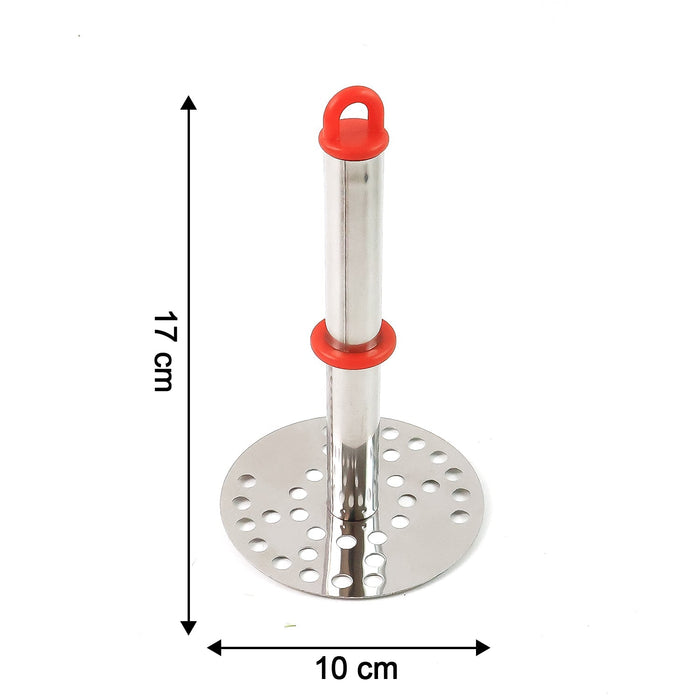Stainless Steel Potato Masher with Ergonomic Handle (17cm / 1 Pc)