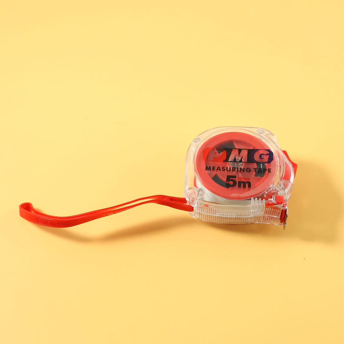 Professional Measuring Tape- 5 Meter Yellow & Orange Colour (1 Pc) by Your Brand
