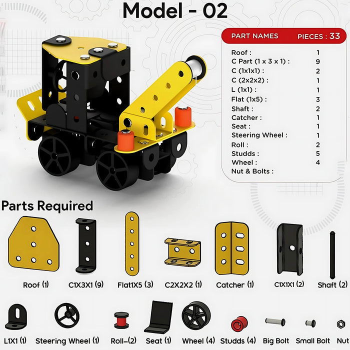 Aditi STEM Educational Mecha Racer DIY Construction Kit by Your Brand