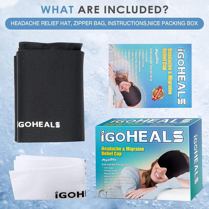 Warm compress head therapy cap