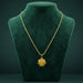 Elegant Gold Finish Floral & Traditional Pendant Necklace (1 Pc, Mix Design) by Your Brand