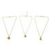 Elegant Gold Finish Floral & Traditional Pendant Necklace (1 Pc, Mix Design) by Your Brand