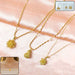 Elegant Gold Finish Floral & Traditional Pendant Necklace (1 Pc, Mix Design) by Your Brand