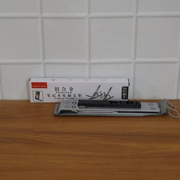 Adjustable Foldable Aluminium Laptop Stand (1 Set) by Your Brand