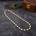 Elegant Pearl Beaded Necklace with Golden Chain Accents (1 Pc) by Your Brand