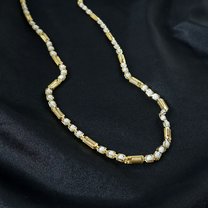 Gold-Tone Designer Chain Necklace (1 Pc) by Your Brand