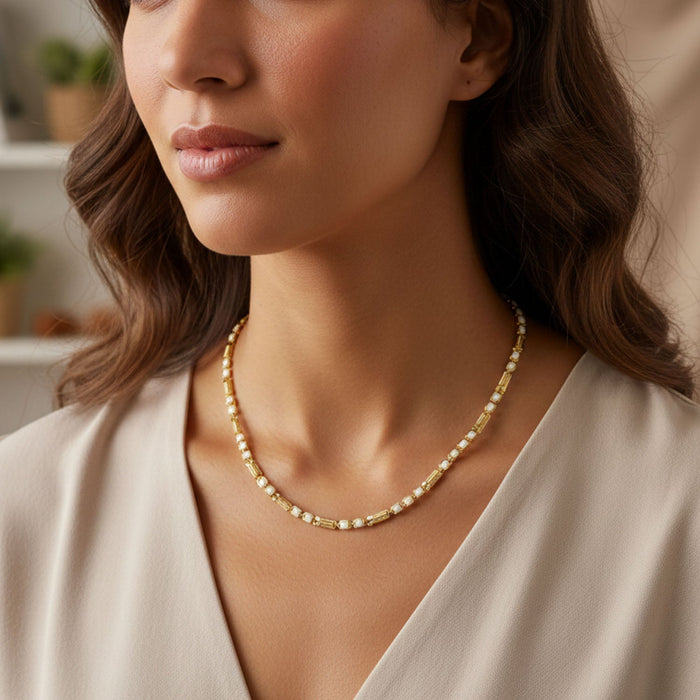 Gold-Tone Designer Chain Necklace (1 Pc) by Your Brand