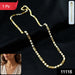 Gold-Tone Designer Chain Necklace (1 Pc) by Your Brand