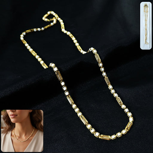Gold-Tone Designer Chain Necklace (1 Pc) by Your Brand