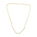 Elegant Gold-Tone Oval Bead Necklace Chain for Women (1 Pc) by Your Brand