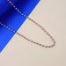 Elegant Pearl Beaded Long Necklace with Gold-Tone Link Chain (1Pc) by Your Brand