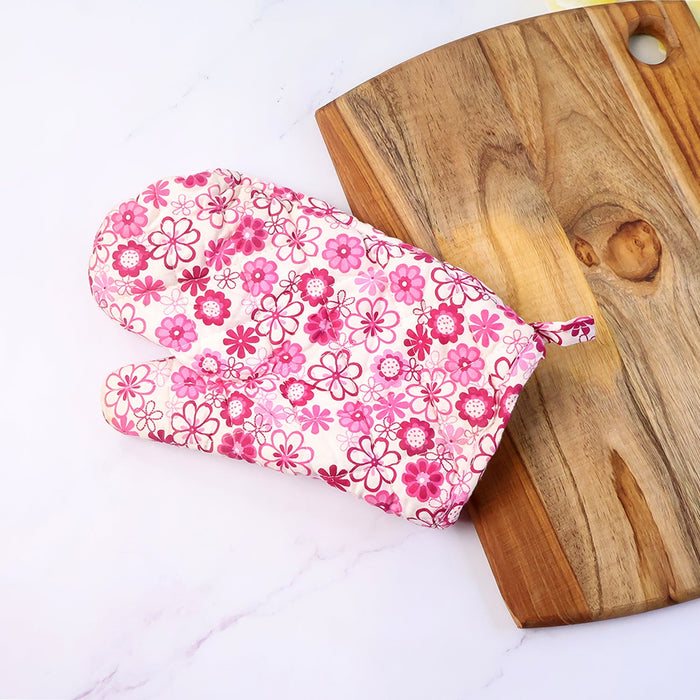 Designer Multicoloured Oven Mitt and Pot Holder (24 Cm) by Your Brand