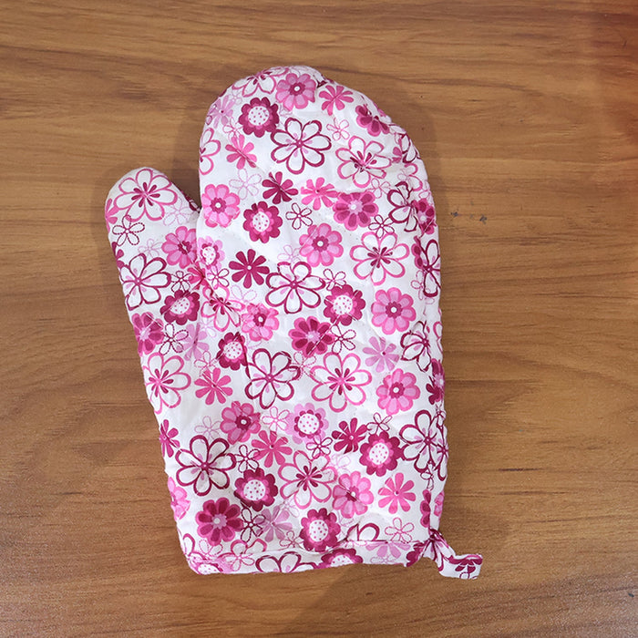 Designer Multicoloured Oven Mitt and Pot Holder (24 Cm) by Your Brand