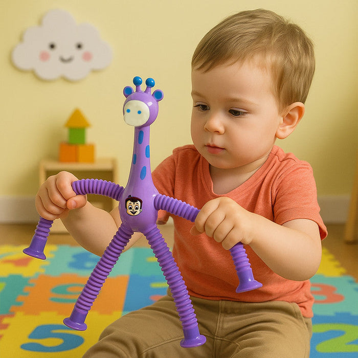 Giraffe Shape Flexible Magic Spring Toy (1 Pc) by Your Brand