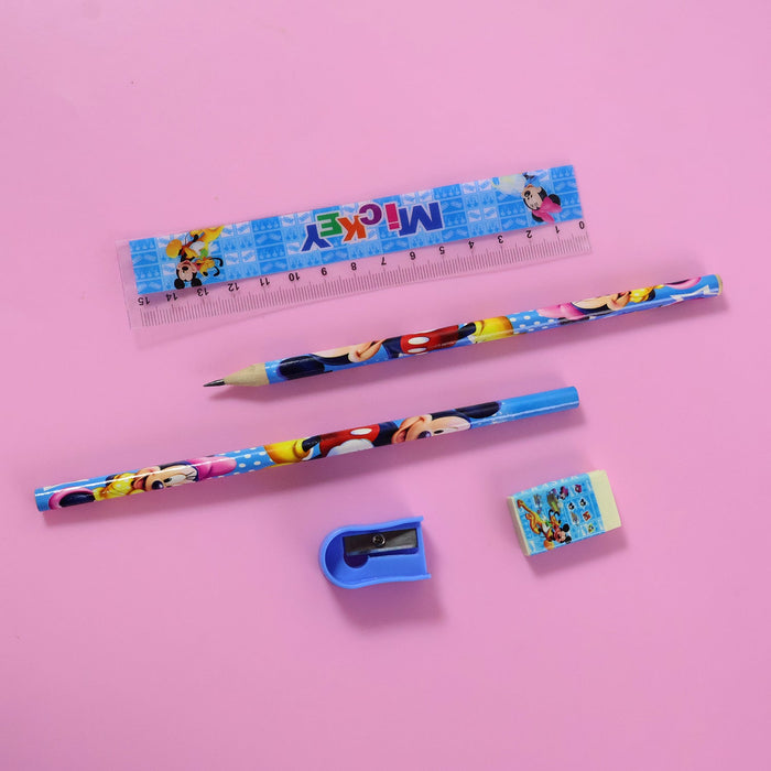 Kids 5 in 1 Stationery Kit with Cartoon Style Carry Bag by Your Brand