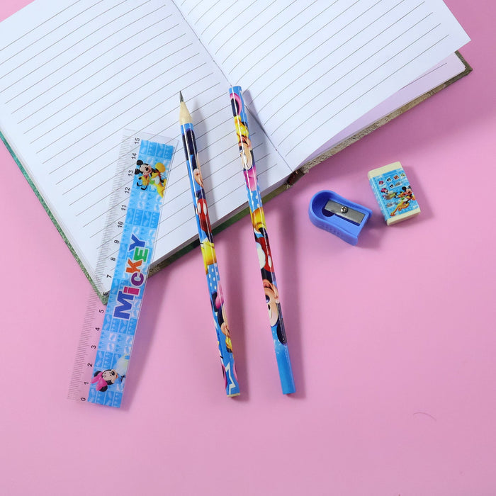 Kids 5 in 1 Stationery Kit with Cartoon Style Carry Bag by Your Brand