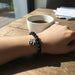 Premium Black Beaded Stretch Bracelet with Cute Panda Charm (1 Pc) by Your Brand