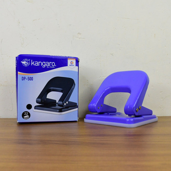Kangaro DP-500 Heavy Duty Two-Hole Punch Machine with Metal Base by Your Brand