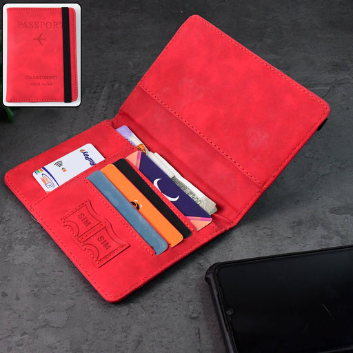 Premium Multifunction Travel Passport Holder & Wallet (15x11cm / 1 Pc) by Your Brand