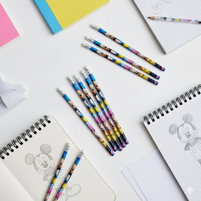 Premium Cartoon-Printed Graphite Pencils Set of 12 Pc by Your Brand