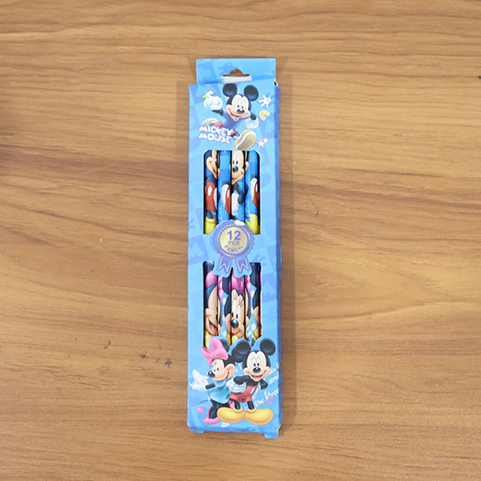 Premium Cartoon-Printed Graphite Pencils Set of 12 Pc by Your Brand