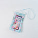 Waterproof Peach Transparent Mobile Pouch with Neck Strap (1 Pc) by Your Brand