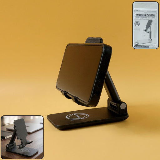 Foldable Adjustable Desktop Mobile Phone Stand Holder (1 Pc) by Your Brand