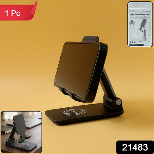 Foldable Adjustable Desktop Mobile Phone Stand Holder (1 Pc) by Your Brand