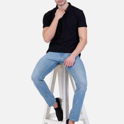 Polo T-shirt for Men and Women – Black