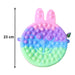 Cute Caterpillar Shape Pop It Silicone Pencil Pouch (1 Pc) by Your Brand