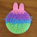 Cute Caterpillar Shape Pop It Silicone Pencil Pouch (1 Pc) by Your Brand