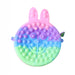 Cute Caterpillar Shape Pop It Silicone Pencil Pouch (1 Pc) by Your Brand