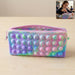 Multicolor Pop It Silicone Pencil Pouch for Kids (1 Pc, 21x10 Cm / Mix Color) by Your Brand