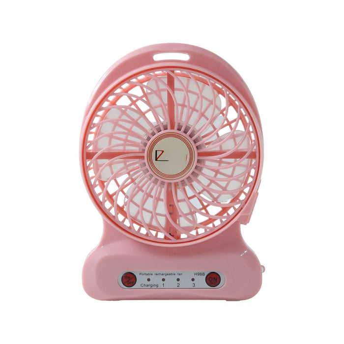 Portable USB Rechargeable Desk Fan (1 Pc) by Your Brand