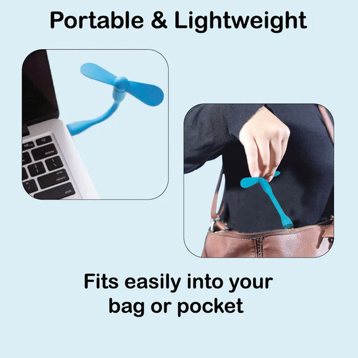 Portable USB Mini Flexible Fan (1 Pc) by Your Brand