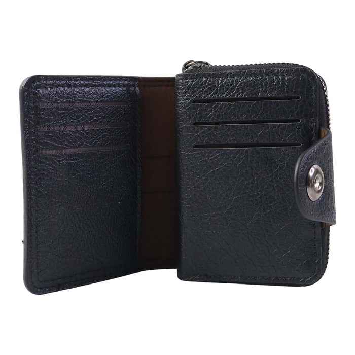 Premium Black Zip-Around Card Holder Wallet (1 Pc) by Your Brand