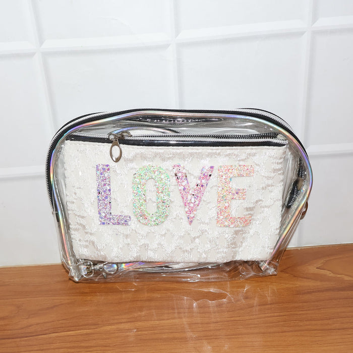 3-in-1 Premium Makeup Bag Set by Your Brand