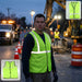 Green Safety Jacket for Construction Protection by Your Brand