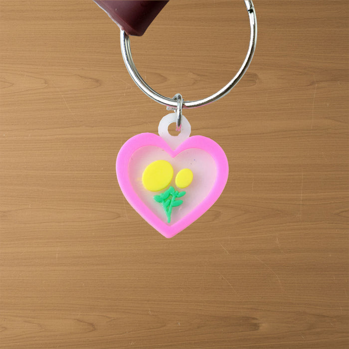 Cute Cartoon Animal Silicone Keychain with “Rainbow” Strap (1 Pc) by Your Brand