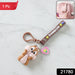 Cute Cartoon Animal Silicone Keychain with “Rainbow” Strap (1 Pc) by Your Brand