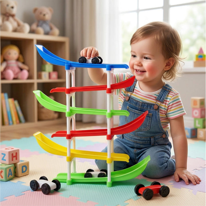 Kids Multi-Level Car Racing Track Toy Set 1 Set by Your Brand