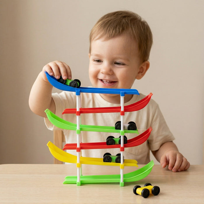 Kids Multi-Level Car Racing Track Toy Set 1 Set by Your Brand