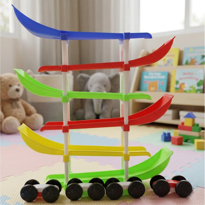 Kids Multi-Level Car Racing Track Toy Set 1 Set by Your Brand