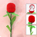 Romantic Artificial Rose Ring Box Stick – 2 Piece Flower Shaped by Your Brand