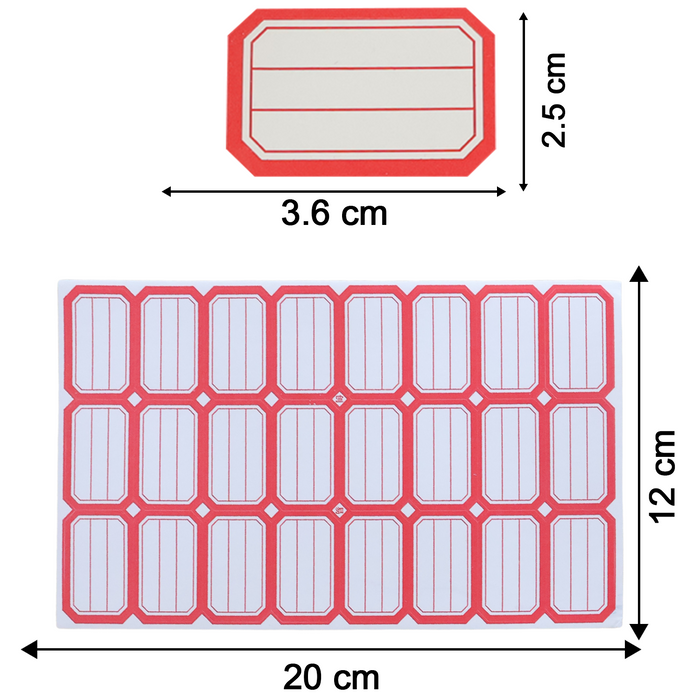 50 Sheets Self-Adhesive Label Stickers by Your Brand